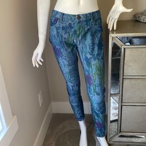 ASOS Denim Floral Patterned Jeans